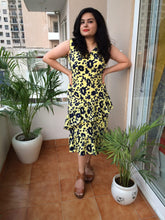 Yellow Printed Midi